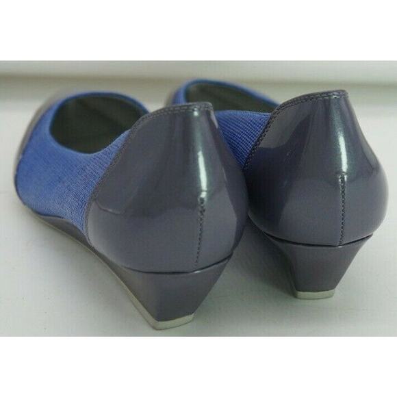 HOGAN Women's ballet flats size US 9 (EU 40) ballet flats Matte Blue shiny gray - Picture 6 of 10